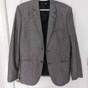 H&M blazer, 42R, Grey